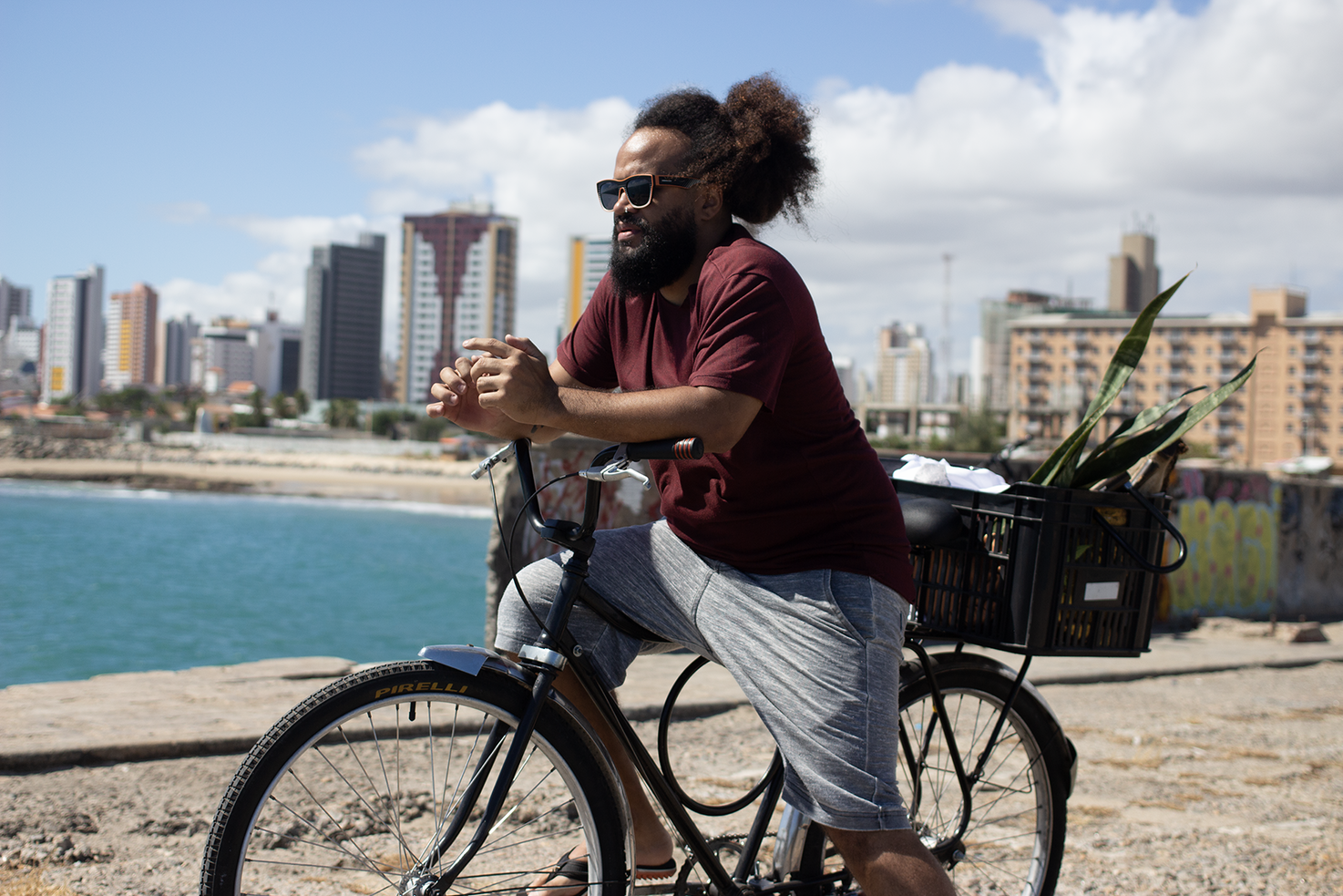 Fotografie von Wellington Gadelha auf einem Fahrrad.